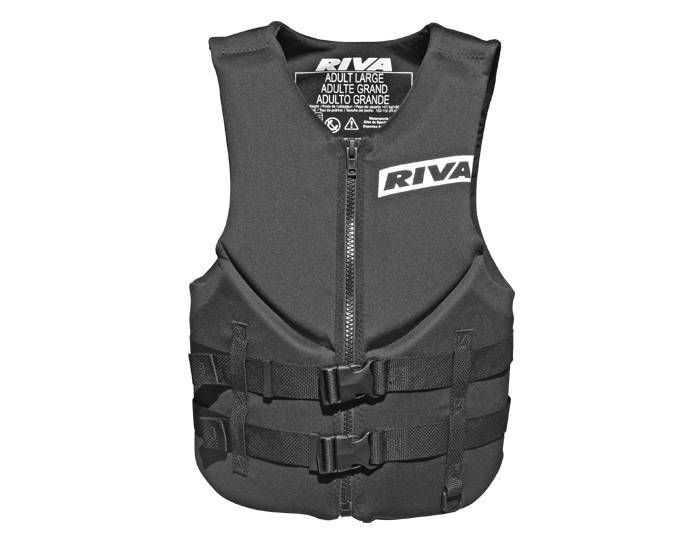 RIVA Neoprene Men's BioLite Life Vest - Black [RV21B-5] : PWC Performance  Parts